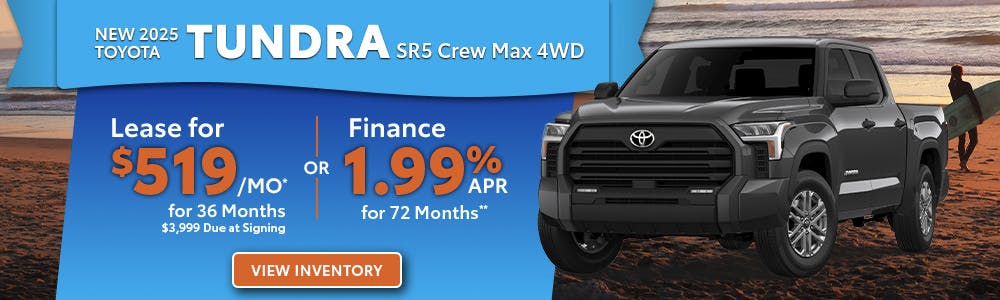 New 2025 Toyota Tundra SR5 Crew Max 4WD | Toyota of Orange