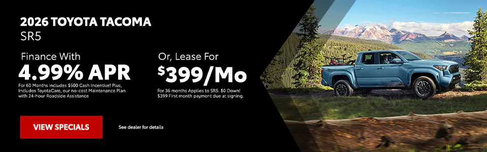 New 2026 Toyota Tacoma 4.99% APR | Toyota of Vineland