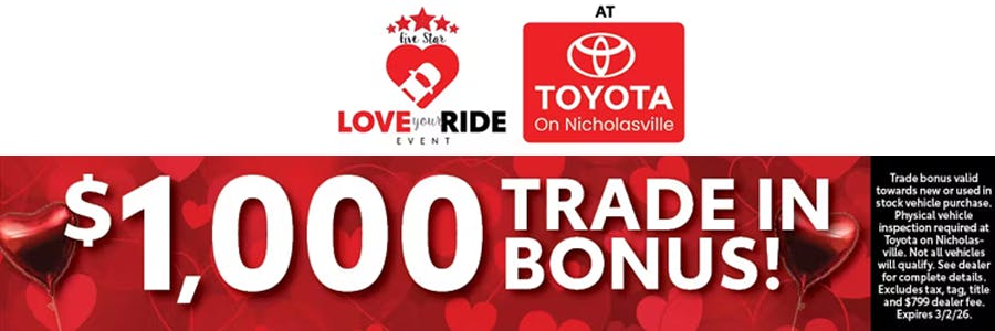 Trade-in Bonus | Toyota on Nicholasville