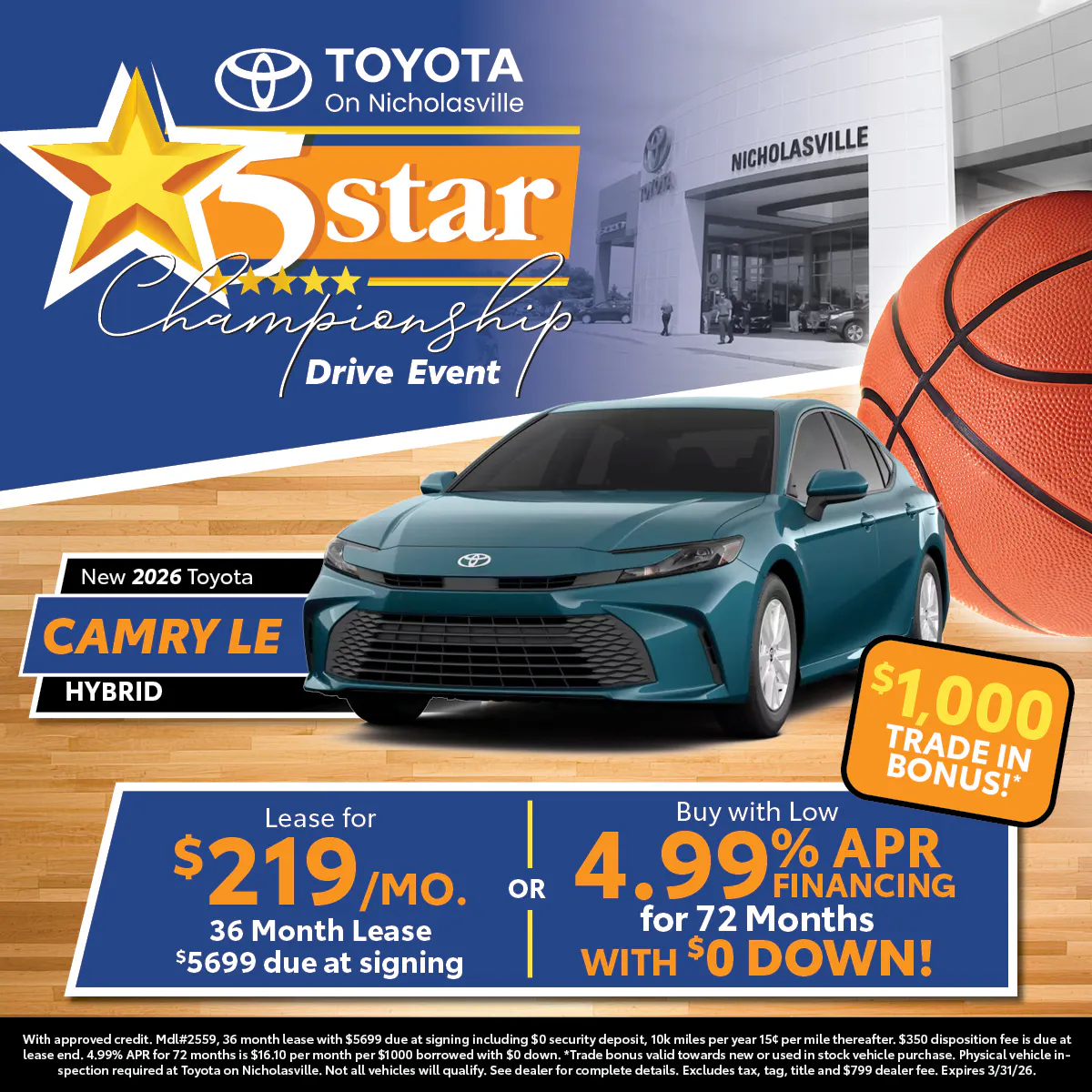 New 2026 Toyota CAMRY LE | Toyota on Nicholasville