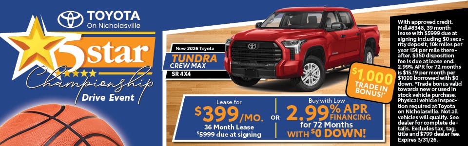 New 2026 Toyota TUNDRA CREW MAX SR 4X4 | Toyota on Nicholasville