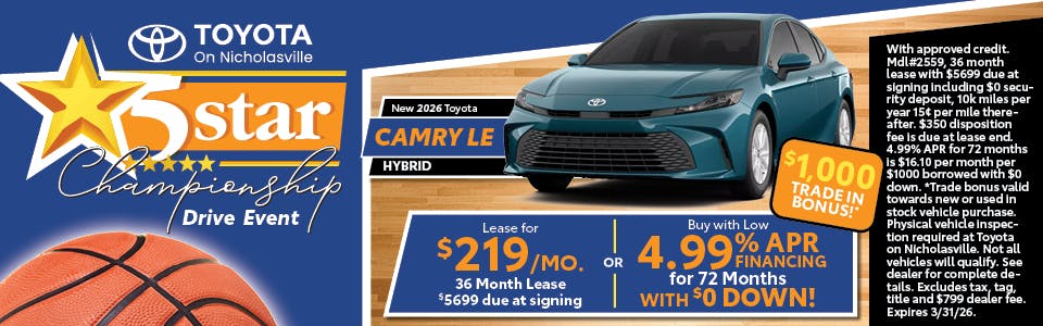 New 2026 Toyota CAMRY LE | Toyota on Nicholasville