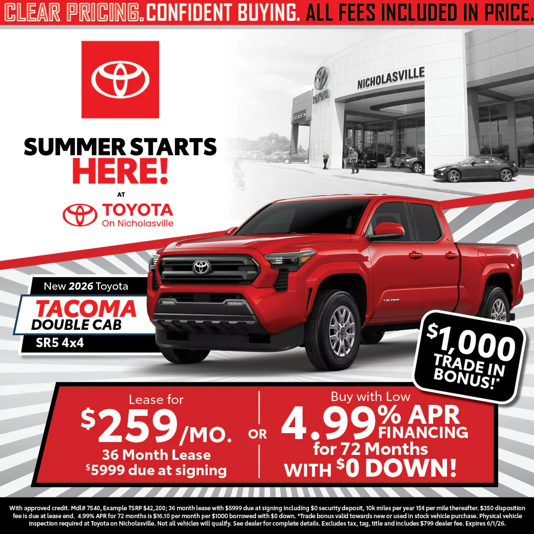 Clear Pricing Tacoma | Toyota on Nicholasville