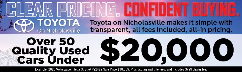 under 20k | Toyota on Nicholasville