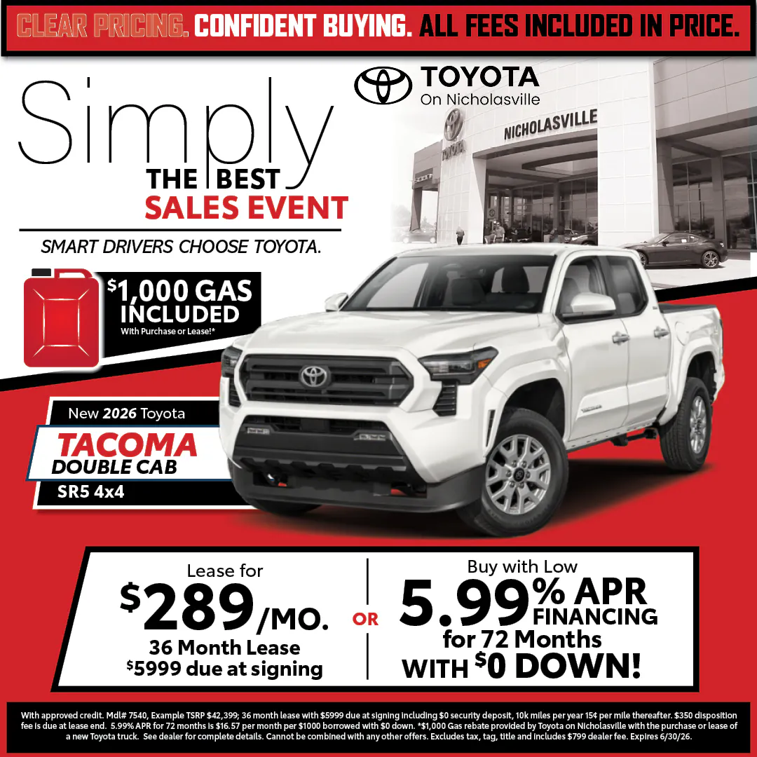 Clear Pricing Tacoma | Toyota on Nicholasville