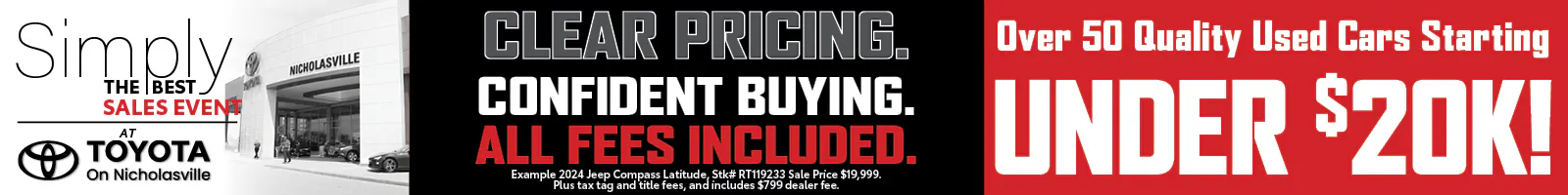 under 20k | Toyota on Nicholasville