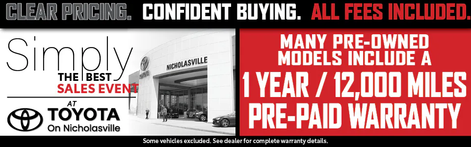 Clear Pricing | Toyota on Nicholasville