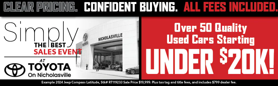 under 20k | Toyota on Nicholasville