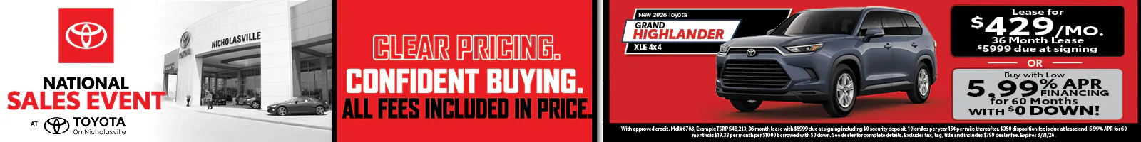 2026 Toyota Grand Highlander | Toyota on Nicholasville