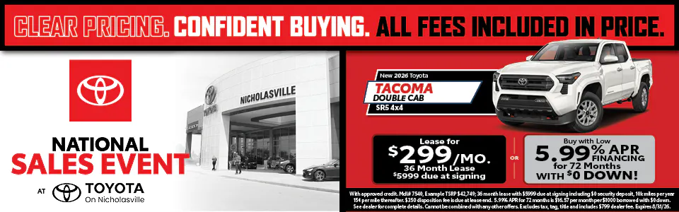 2026 Toyota Tacoma Double Cab | Toyota on Nicholasville