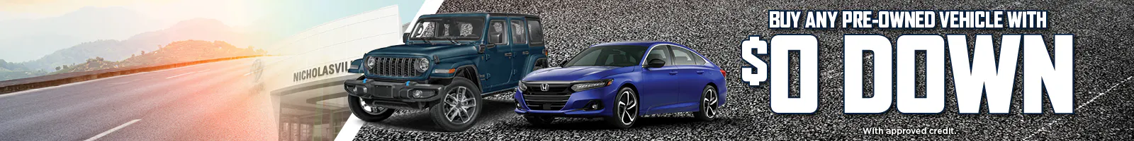 Buy any Pre-owned vehicle with  $0 Down | Toyota on Nicholasville
