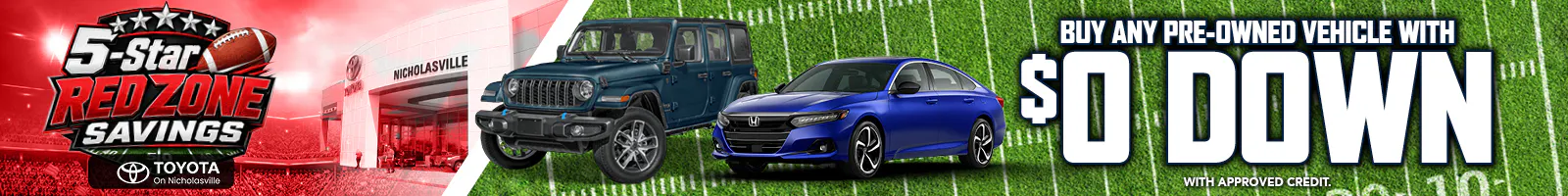 Buy Any Pre-Owned Vehicle With $0 Down | Toyota on Nicholasville