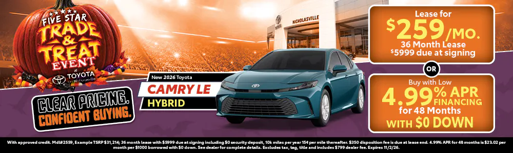 2026 Camry LE Hybrid (Trade and Treat) | Toyota on Nicholasville