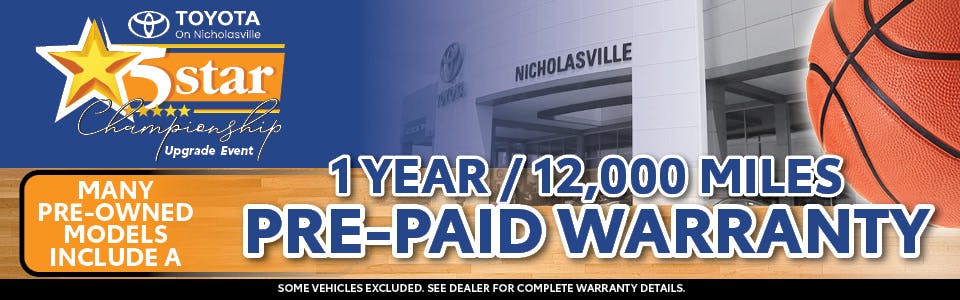 Pre-paid warranty | Toyota on Nicholasville