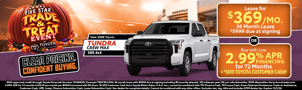 2026 Tundra CREW MAX SR5 4×4 (Trade and Treat) | Toyota on Nicholasville