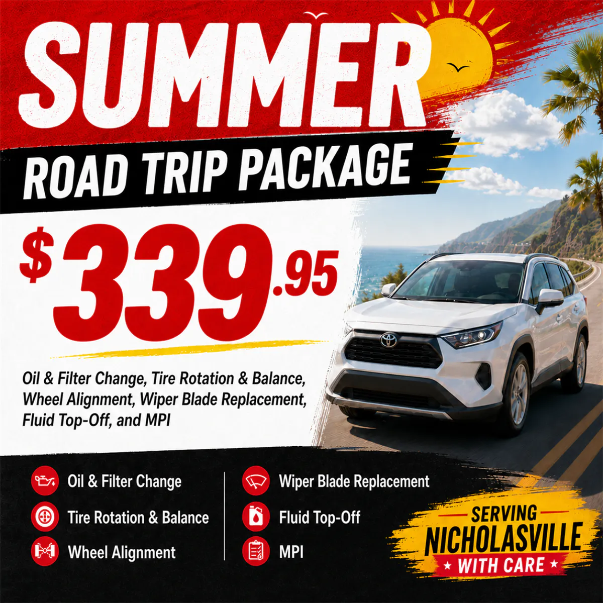 $339.95 SUMMER ROAD TRIP PACKAGE | Toyota on Nicholasville
