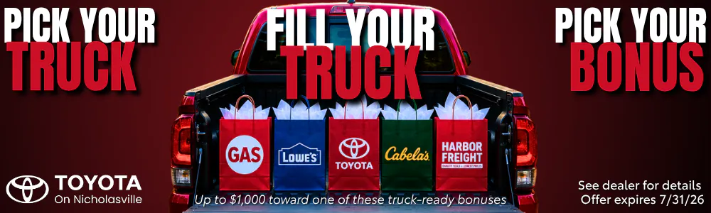 Fill Your Truck Sales Event at Toyota on Nicholasville
