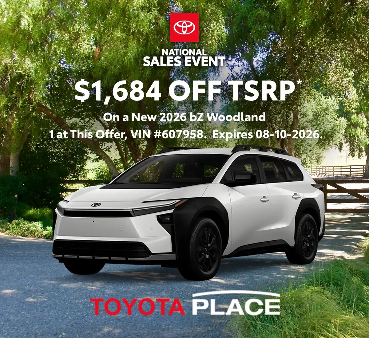 2026 Toyota bZ Woodland | Toyota Place