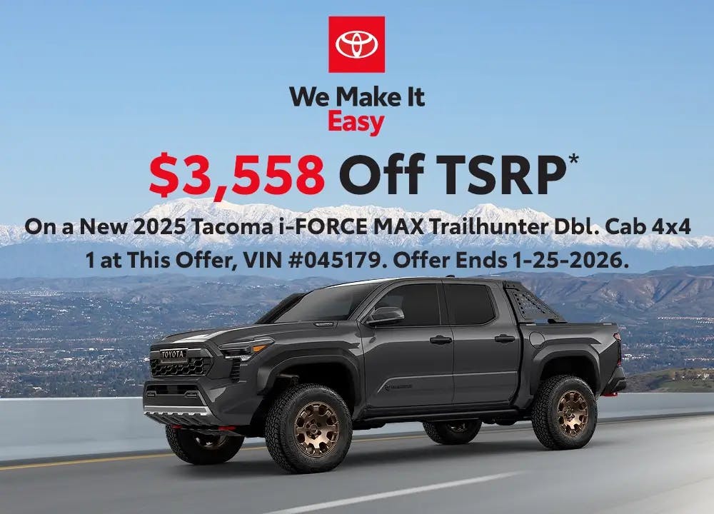 2025 Toyota Tacoma i-FORCE MAX Trailhunter Double Cab 4×4 | Toyota Place