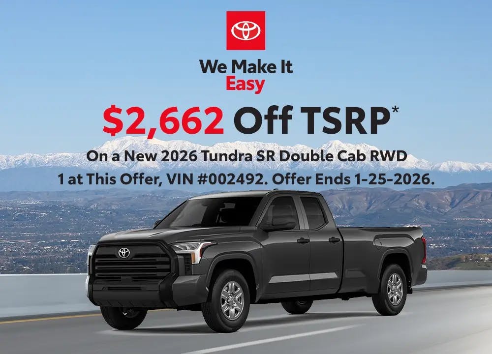 2026 Toyota Tundra SR Double Cab RWD | Toyota Place