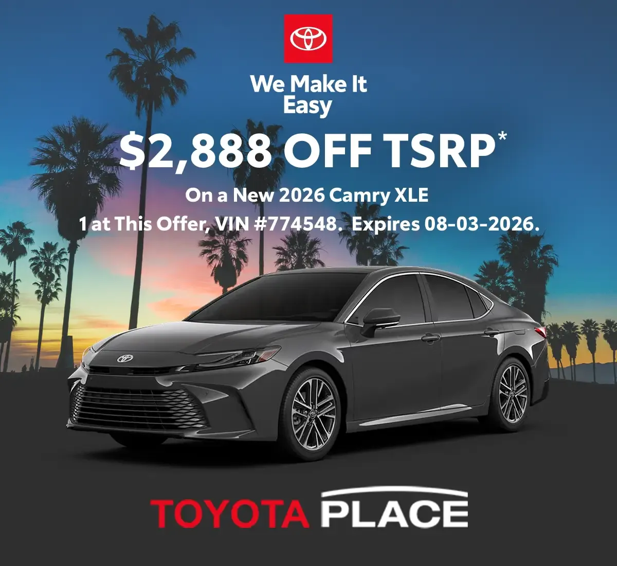2026 Toyota Camry XLE | Toyota Place