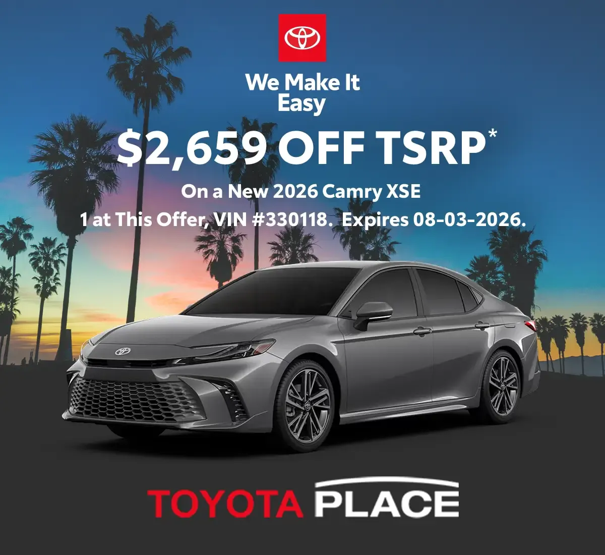 2026 Toyota Camry XSE | Toyota Place