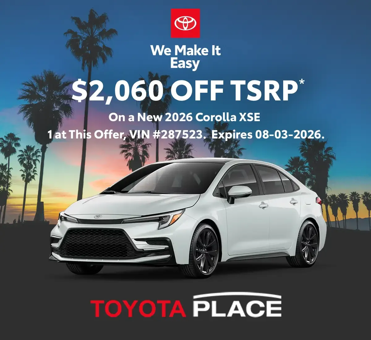 2026 Toyota Corolla XSE | Toyota Place