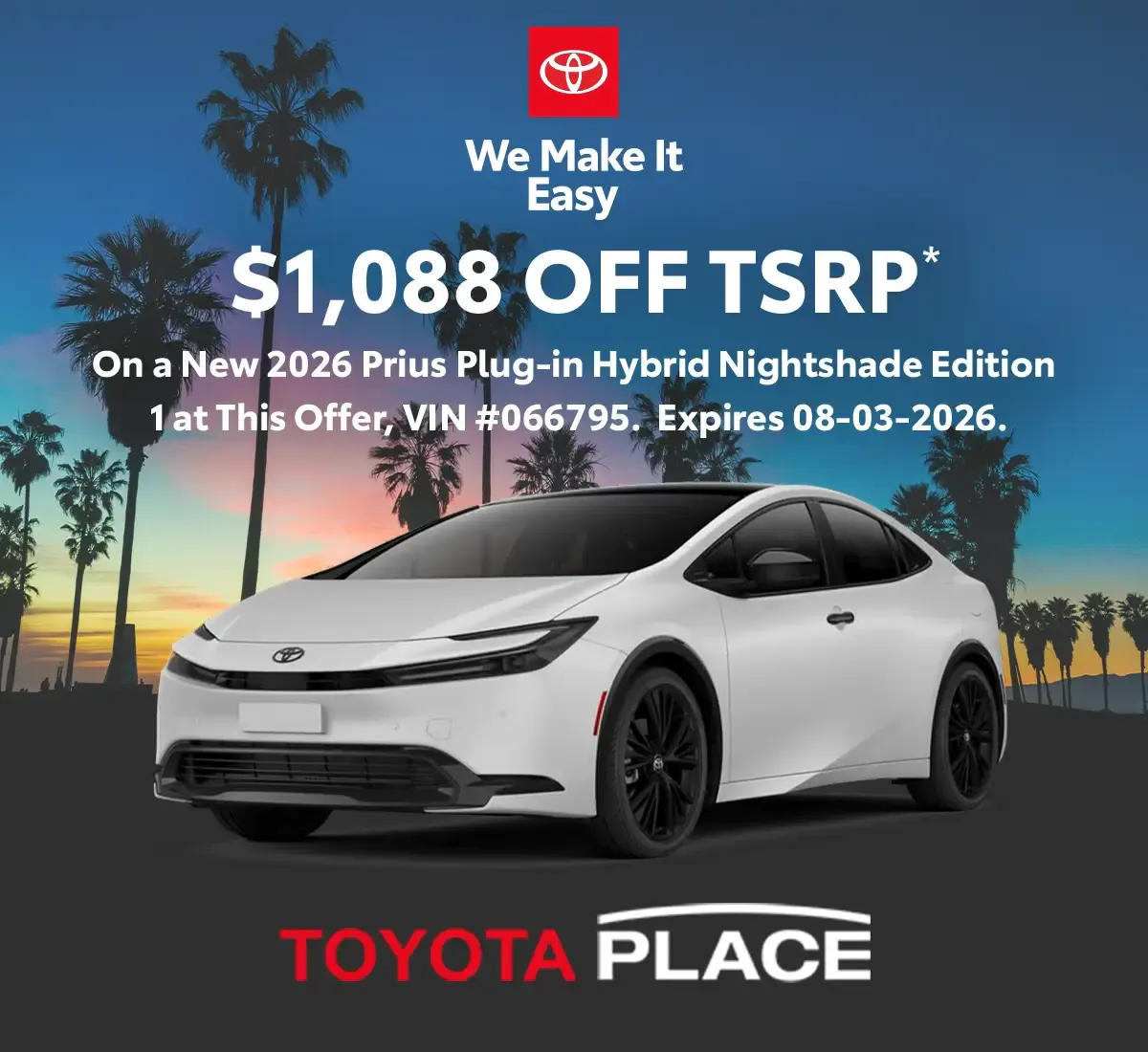 2026 Toyota Prius Plug-in Hybrid Nightshade Edition | Toyota Place