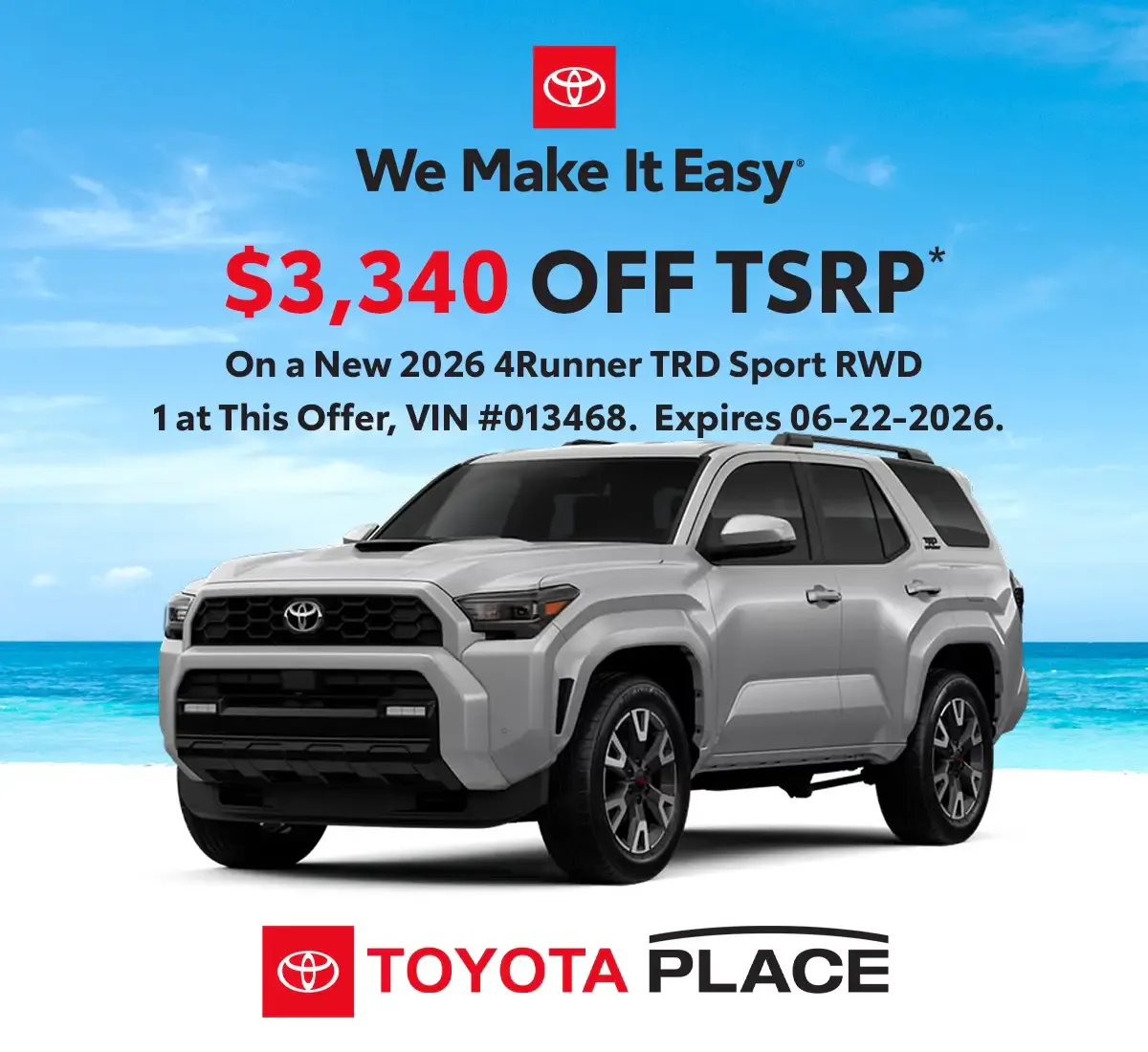 2026 Toyota 4Runner TRD Sport RWD | Toyota Place