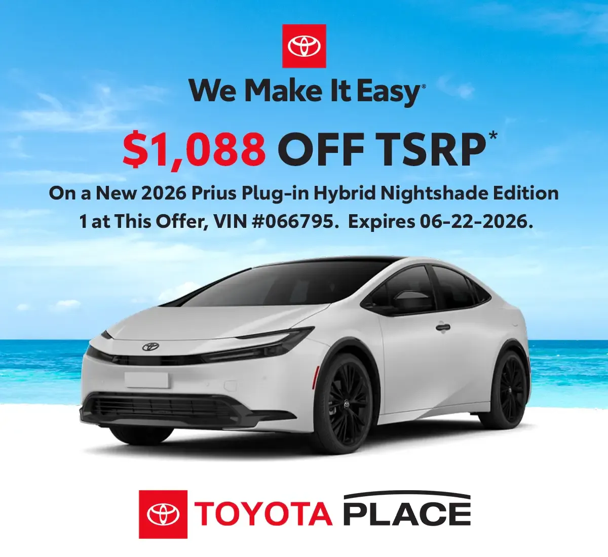 2026 Toyota Prius Plug-in Hybrid Nightshade Edition | Toyota Place