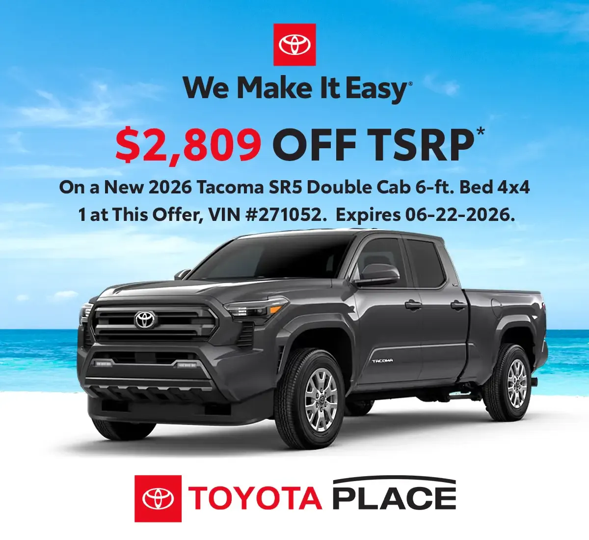 2026 Toyota Tacoma SR5 Double Cab 4×4 | Toyota Place