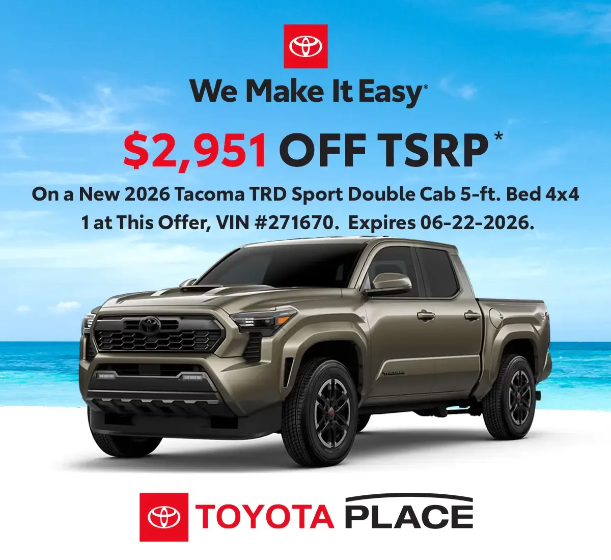 2026 Toyota Tacoma TRD Sport Double Cab 4×4 | Toyota Place