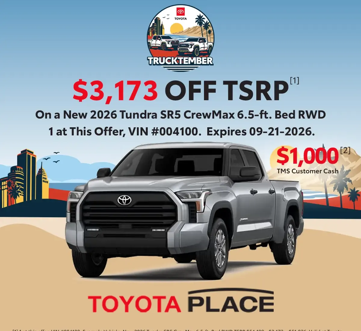 2026 Toyota Tundra SR5 CrewMax RWD | Toyota Place