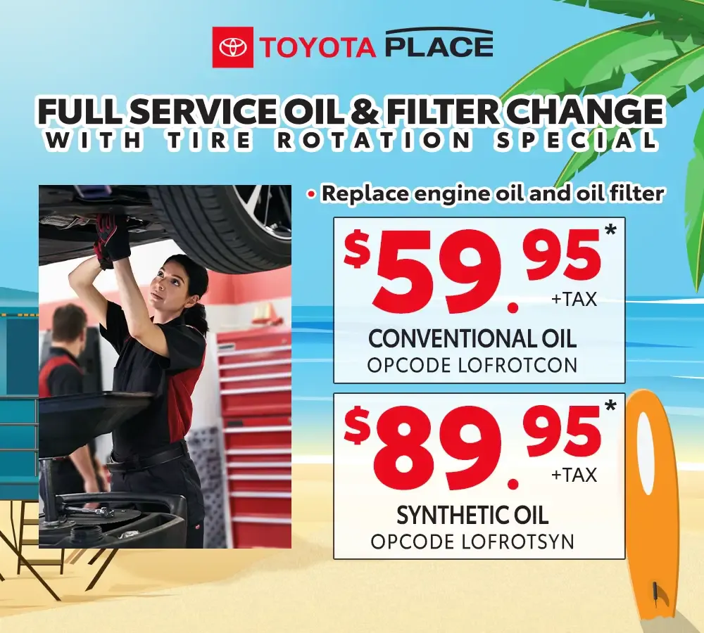 Oil Change & Tire Rotation Special | Toyota Place