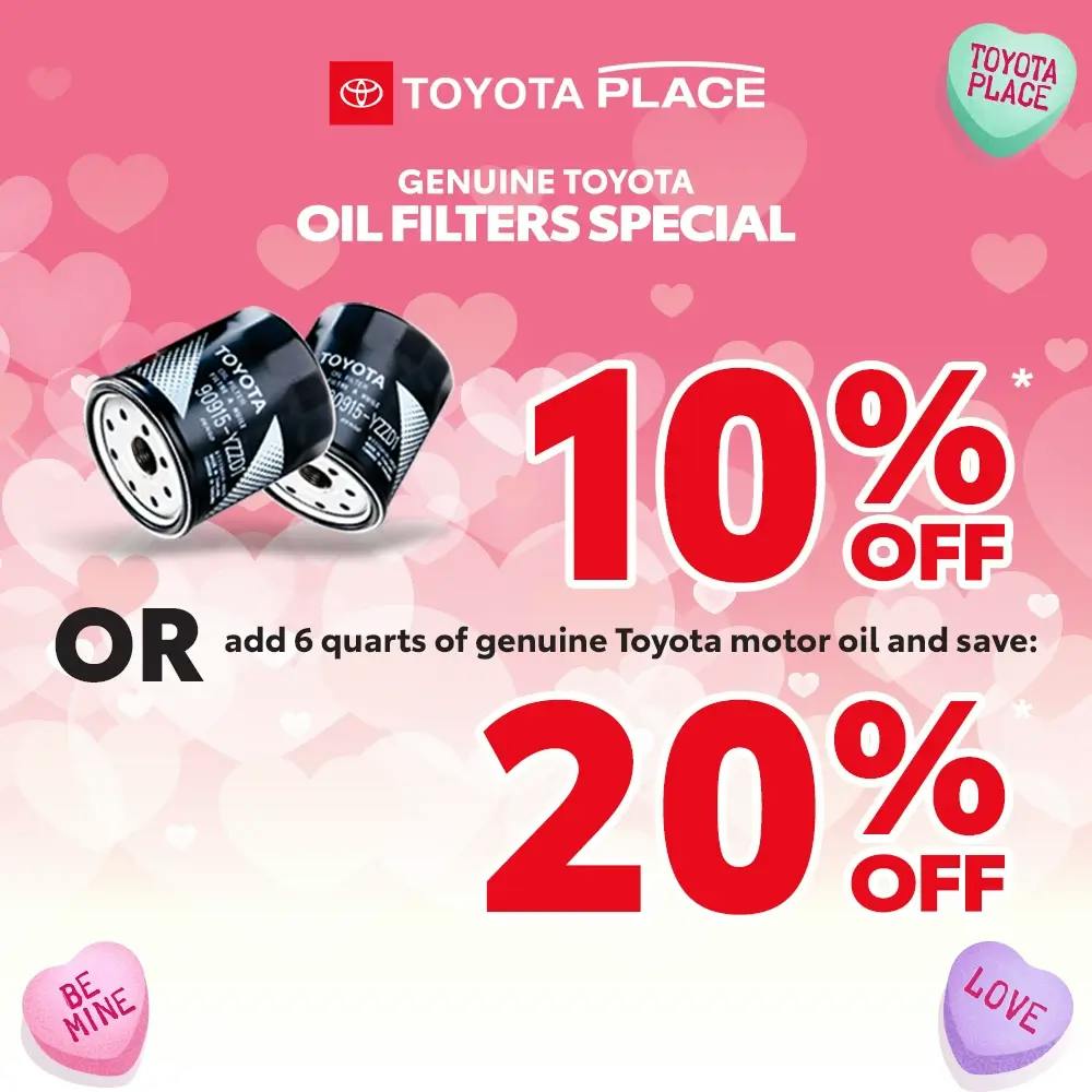 Genuine Toyota Oil Filter Special | Toyota Place