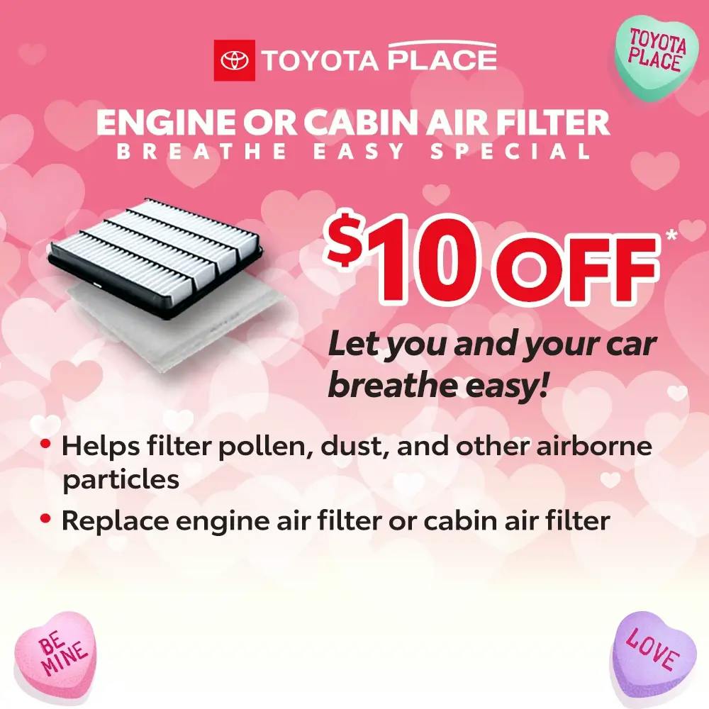 Engine or Cabin Air Filter Breathe Easy Special | Toyota Place