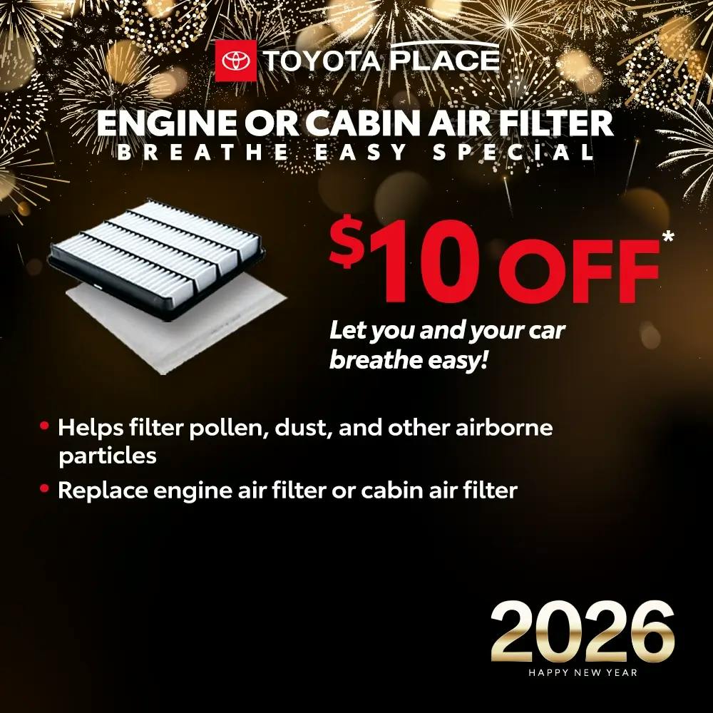 Engine or Cabin Air Filter Breathe Easy Special | Toyota Place