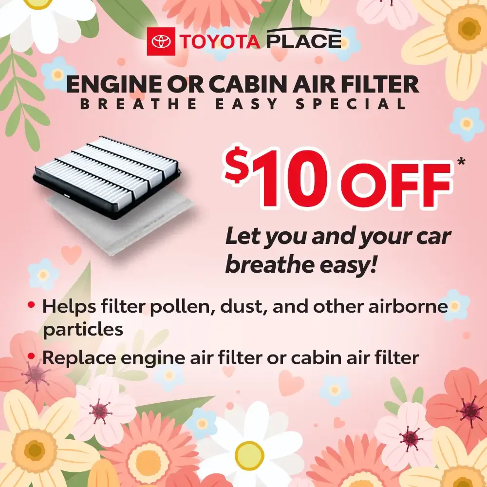 Engine or Cabin Air Filter Breathe Easy Special | Toyota Place