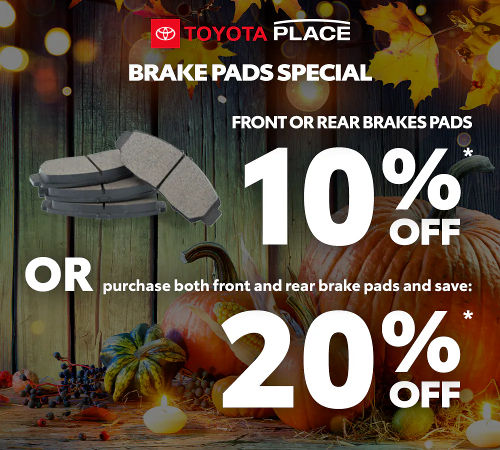 Genuine Toyota Brake Pad Special | Toyota Place