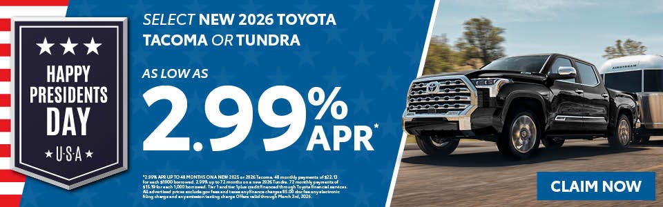 2.99% APR | Toyota Place