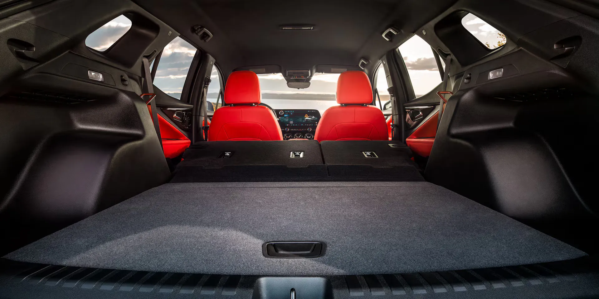 Cargo space in the chevy blazer ev.