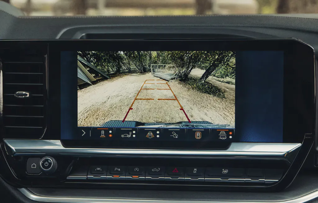 The backup cam in a silverado 1500.