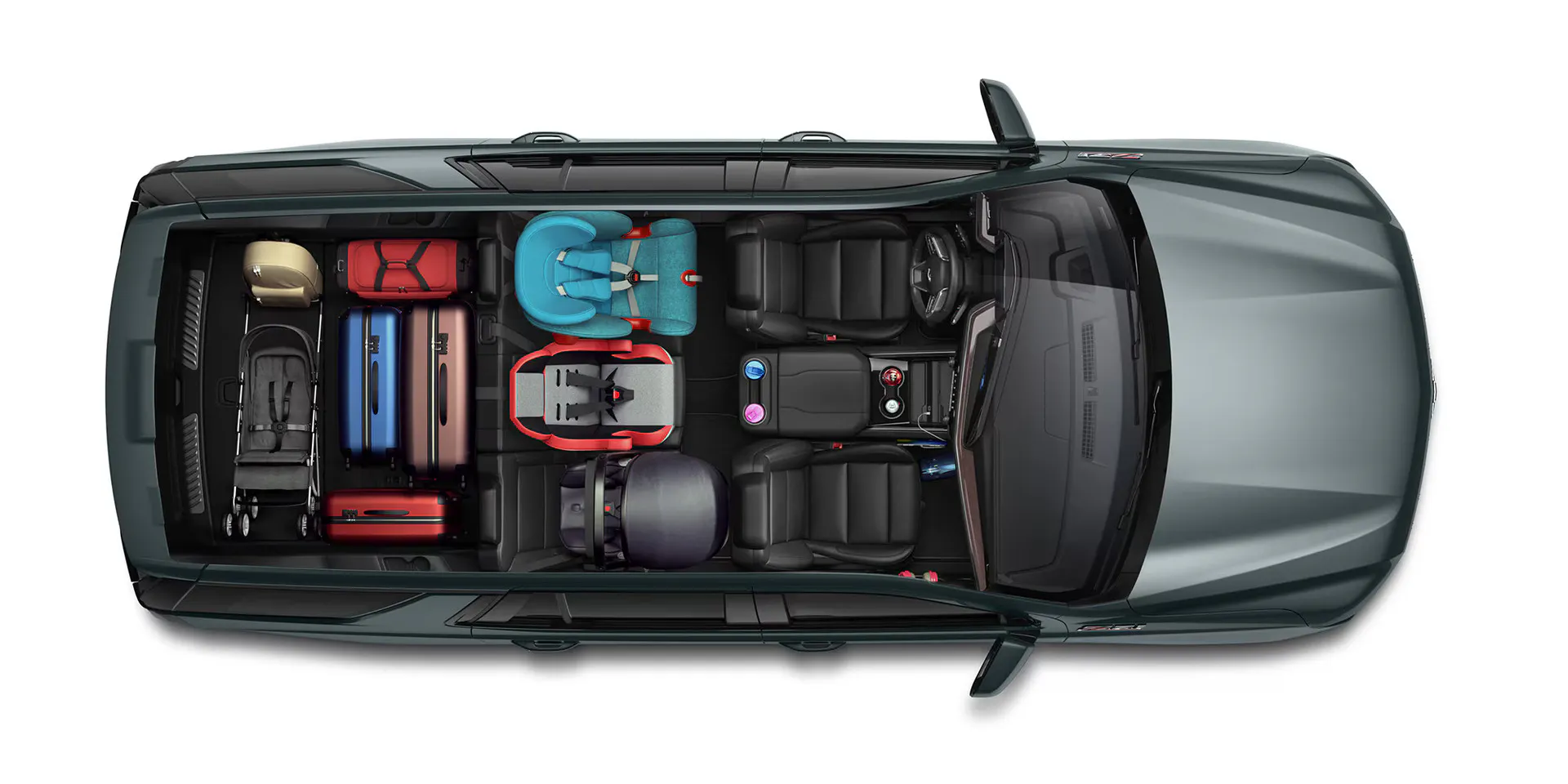 a birds eye view of the cargo capabilities of the new 2026 chevy tahoe