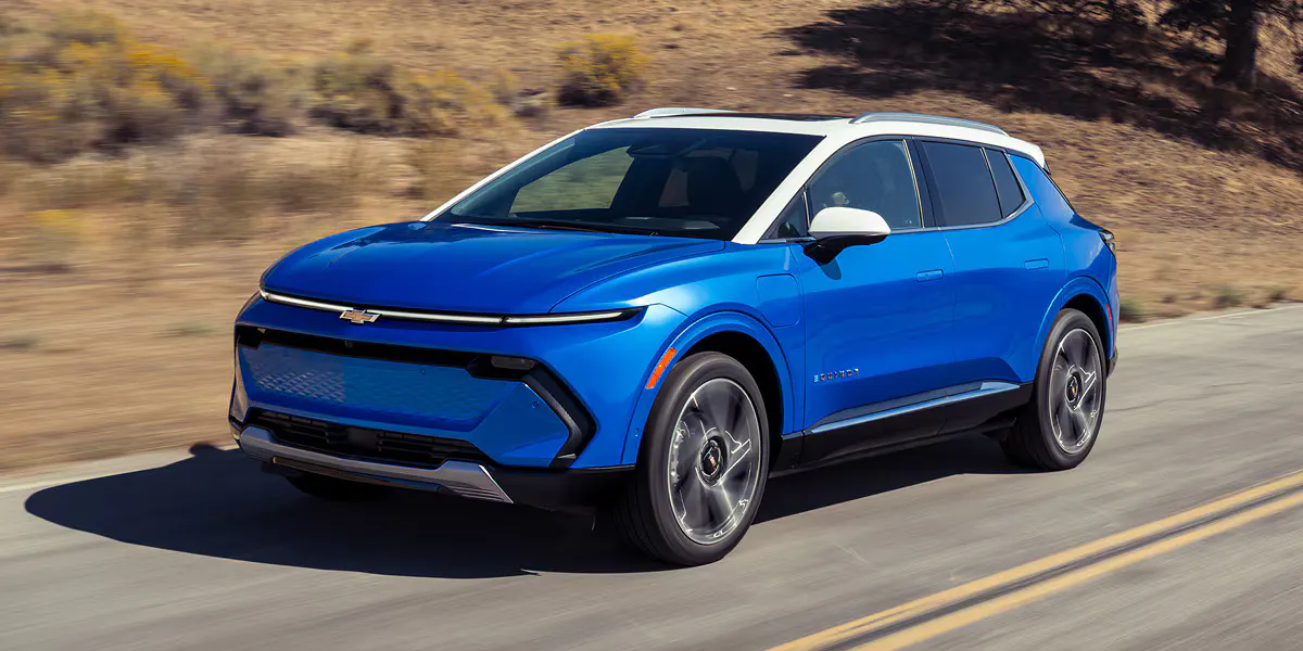 2027 Equinox EV gallery-ext-layer-09 The 2027 Chevrolet Equinox EV driving on an open road