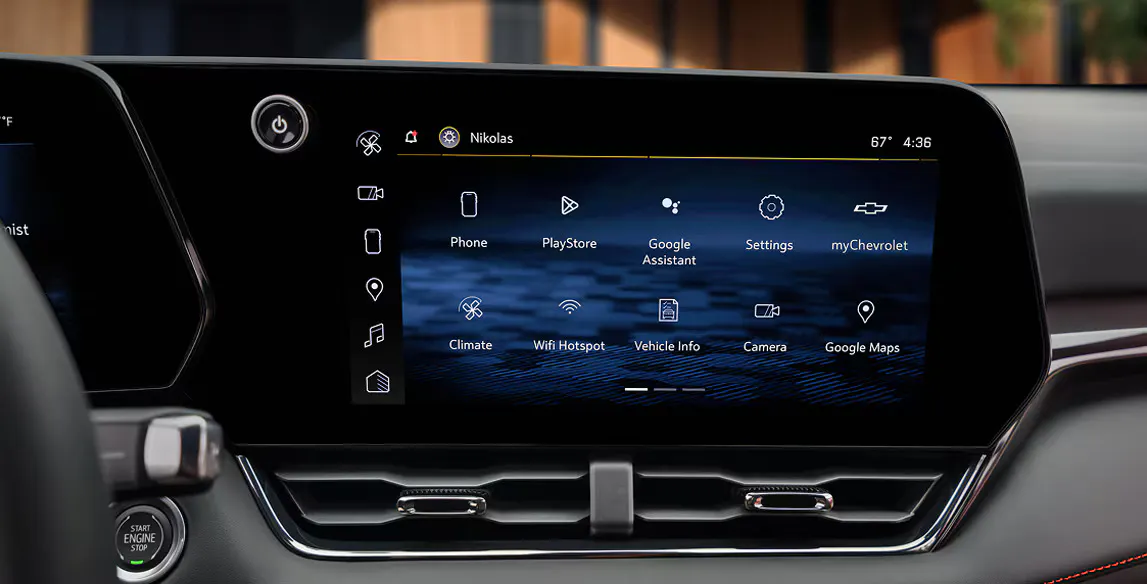 The front display screen in a equinox.