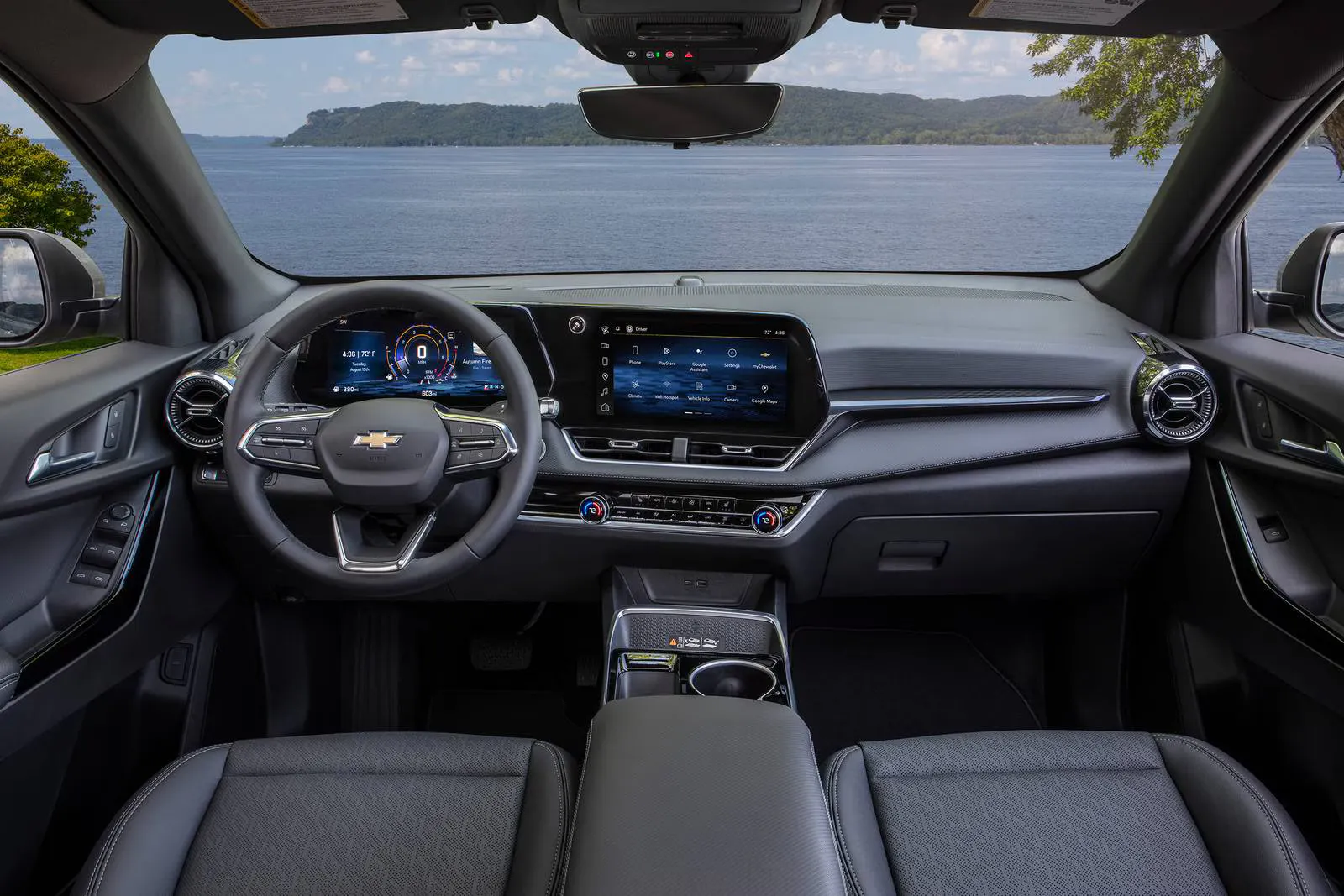 The front dash of a chevy equinox.