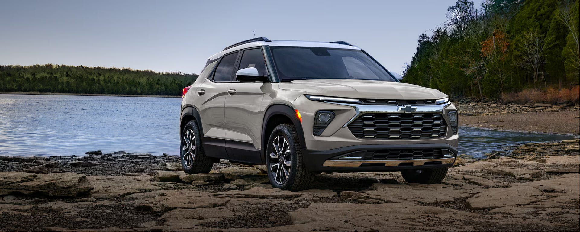 chevy trailblazer parked by the beach