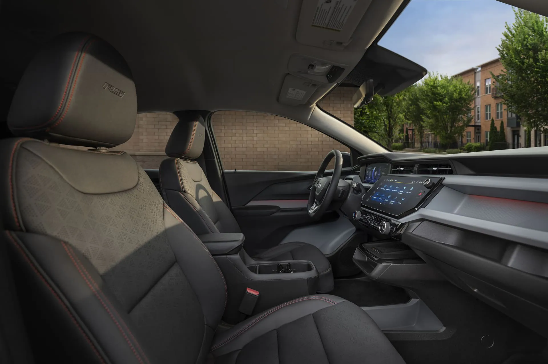 Interior design of a chevy bolt.