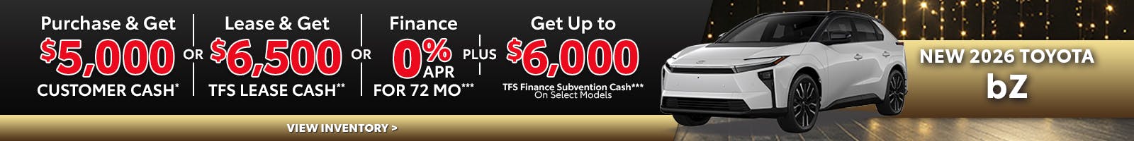 New 2026 Toyota bZ