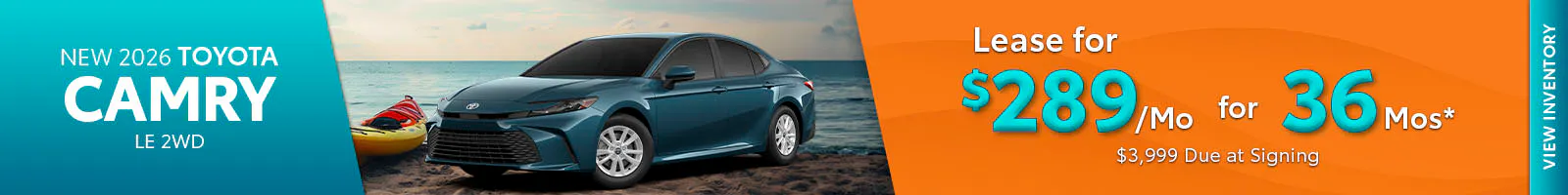 New 2026 Toyota Camry LE 2WD